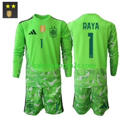 Spagna David Raya 1 Portiere Bambino Maglia Terza 2026/2027 Manica Lunga Spagna David Raya 1 Portiere Bambino Maglia Terza 2026/2027 Manica Lunga